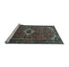 Sideview of Machine Washable Persian Light Blue Traditional Rug, wshtr1641lblu