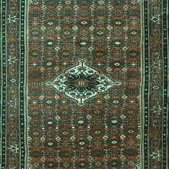 Machine Washable Persian Turquoise Traditional Area Rugs, wshtr1641turq