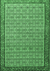 Persian Emerald Green Traditional Rug, tr1642emgrn