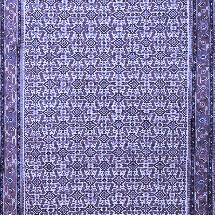 Machine Washable Persian Blue Traditional Rug, wshtr1642blu