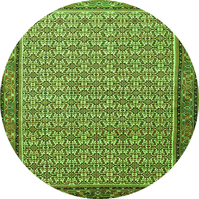 Machine Washable Persian Green Traditional Area Rugs, wshtr1642grn