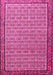 Machine Washable Persian Pink Traditional Rug, wshtr1642pnk