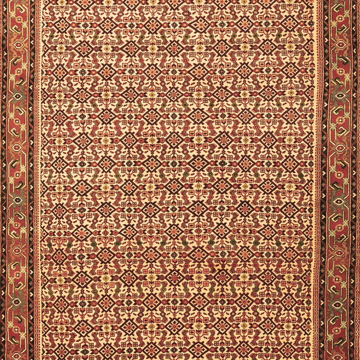 Machine Washable Persian Brown Traditional Rug, wshtr1642brn