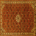 Square Persian Yellow Traditional Rug, tr1643yw