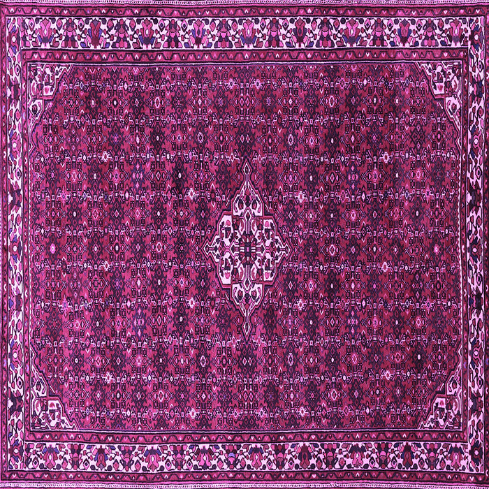 Square Machine Washable Persian Purple Traditional Area Rugs, wshtr1643pur