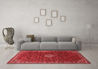 Machine Washable Persian Red Traditional Rug, wshtr1643red