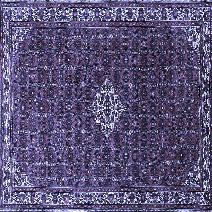Square Persian Blue Traditional Rug, tr1643blu