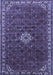 Machine Washable Persian Blue Traditional Rug, wshtr1643blu