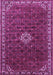 Machine Washable Persian Purple Traditional Area Rugs, wshtr1643pur