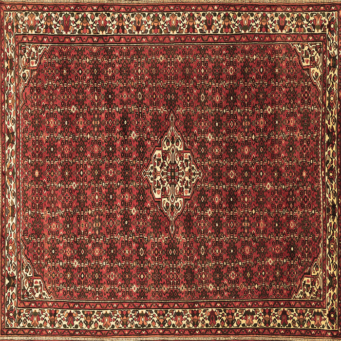 Square Machine Washable Persian Brown Traditional Rug, wshtr1643brn