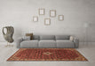 Machine Washable Persian Brown Traditional Rug in a Living Room,, wshtr1643brn