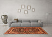 Machine Washable Persian Orange Traditional Area Rugs in a Living Room, wshtr1644org