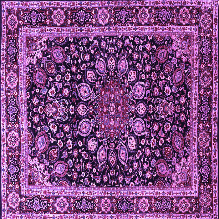 Square Persian Purple Traditional Rug, tr1644pur
