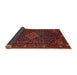 Sideview of Traditional Chestnut Brown Persian Rug, tr1645