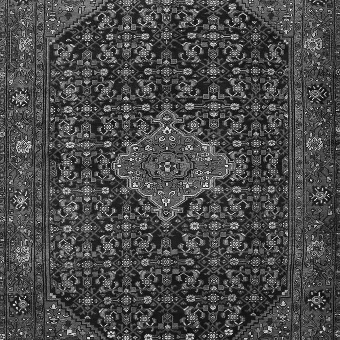 Serging Thickness of Machine Washable Persian Gray Traditional Rug, wshtr1645gry