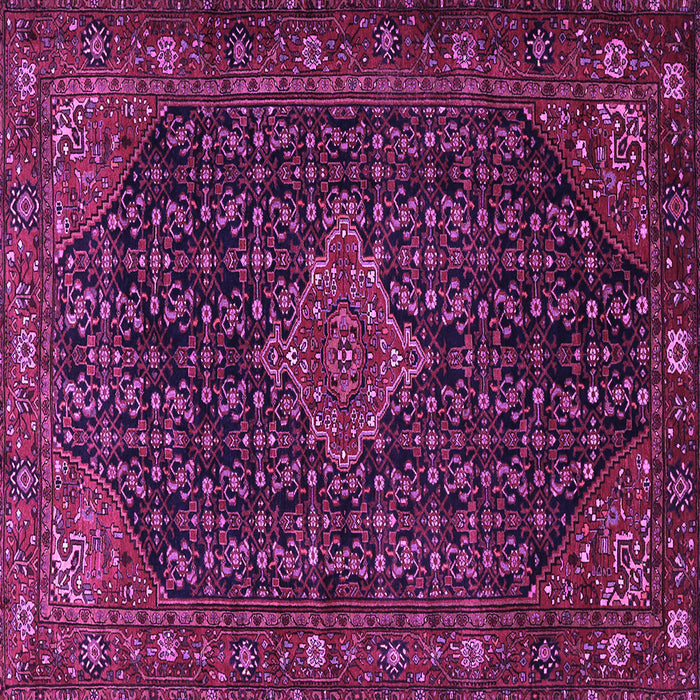 Square Persian Purple Traditional Rug, tr1645pur