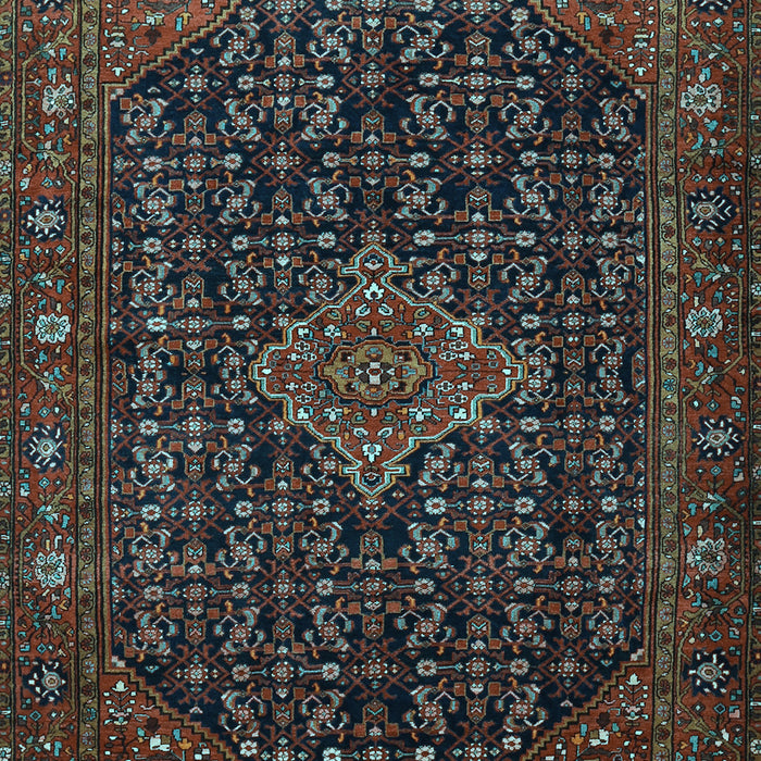 Machine Washable Persian Light Blue Traditional Rug, wshtr1645lblu