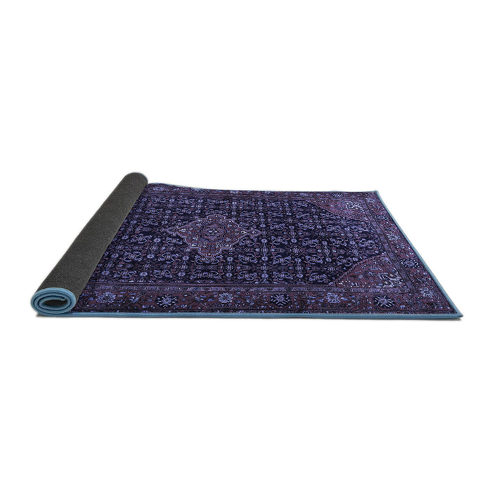Sideview of Persian Blue Traditional Rug, tr1645blu