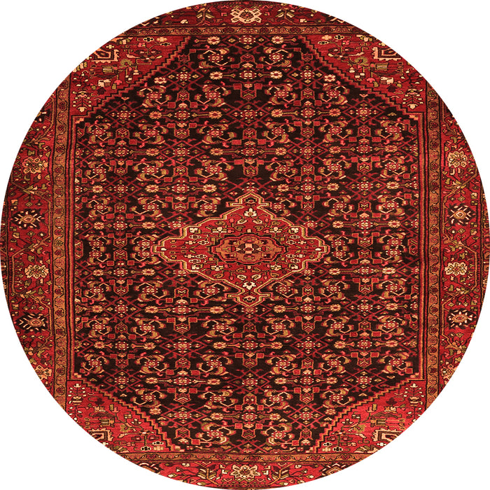 Square Persian Orange Traditional Rug, tr1645org