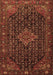 Machine Washable Persian Brown Traditional Rug, wshtr1645brn