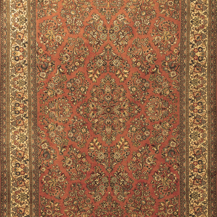 Machine Washable Persian Brown Traditional Rug, wshtr1646brn