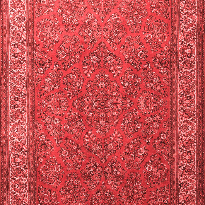 Machine Washable Persian Red Traditional Rug, wshtr1646red