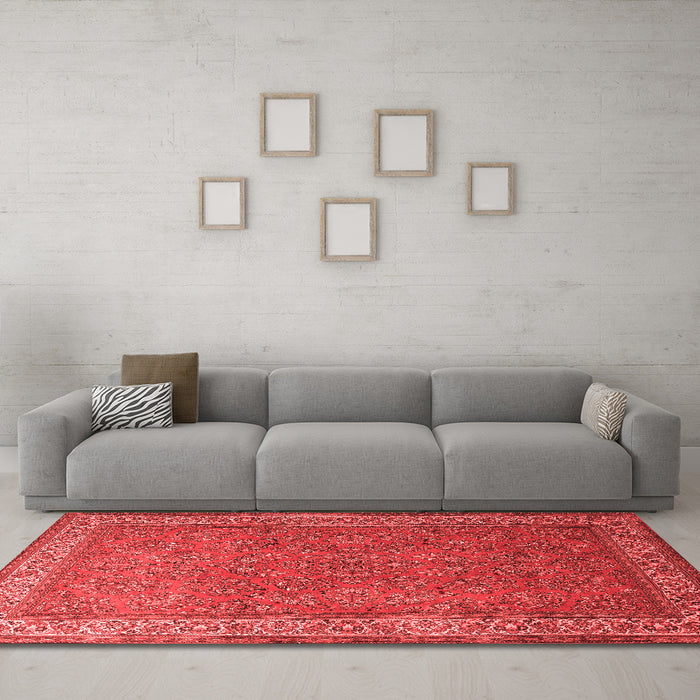 Traditional Red Washable Rugs