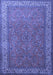 Machine Washable Persian Blue Traditional Rug, wshtr1646blu