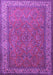 Machine Washable Persian Purple Traditional Area Rugs, wshtr1646pur