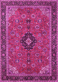 Medallion Pink Traditional Rug, tr1647pnk