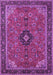 Medallion Purple Traditional Rug, tr1647pur