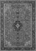 Medallion Gray Traditional Rug, tr1647gry