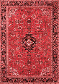 Medallion Red Traditional Rug, tr1647red