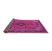 Sideview of Medallion Pink Traditional Rug, tr1647pnk