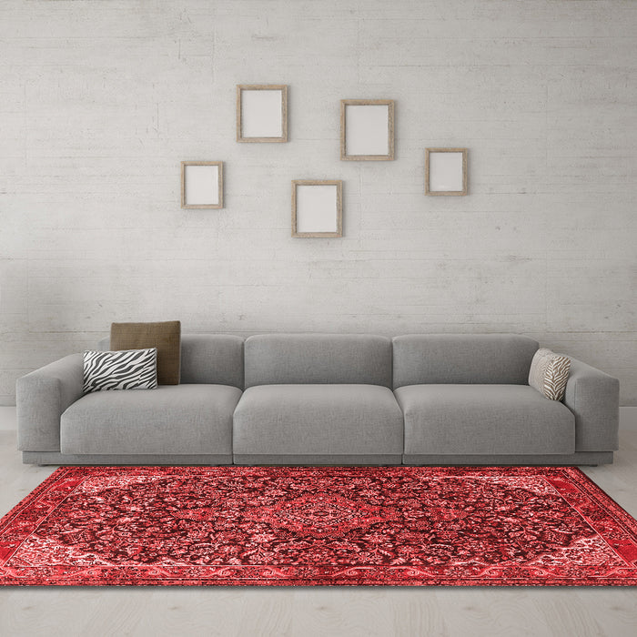 Traditional Red Washable Rugs
