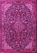 Medallion Pink Traditional Rug, tr1648pnk