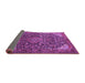 Sideview of Medallion Purple Traditional Rug, tr1648pur