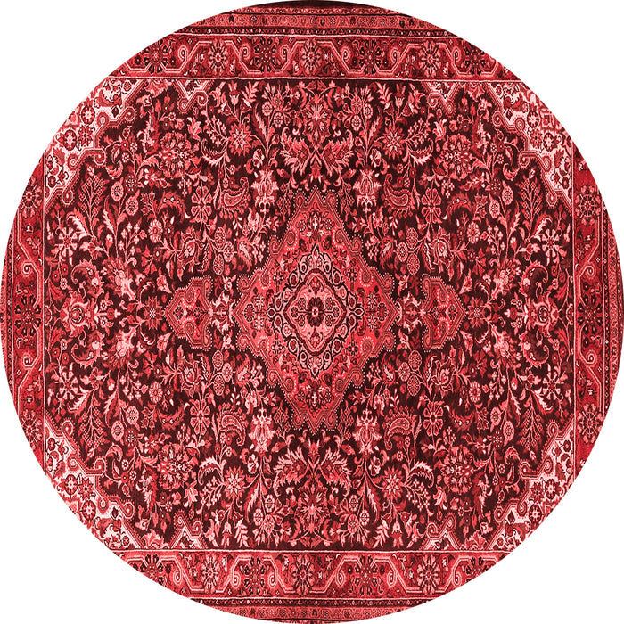 Medallion Red Traditional Rug, tr1648red