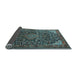 Sideview of Medallion Light Blue Traditional Rug, tr1648lblu