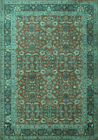 Persian Turquoise Traditional Rug, tr1649turq