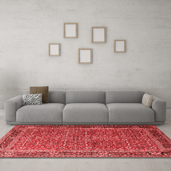 Traditional Red Washable Rugs