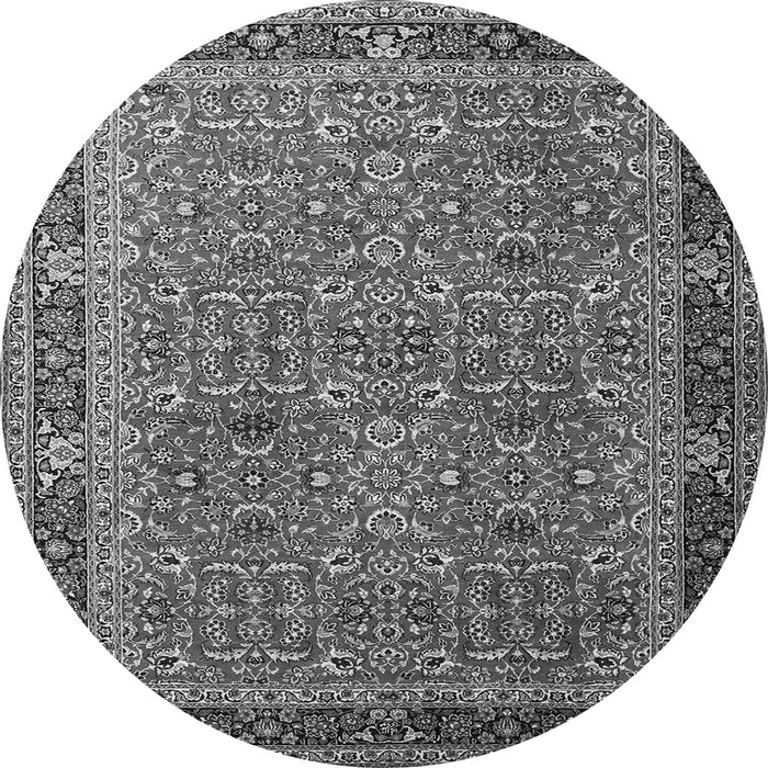 Machine Washable Persian Gray Traditional Rug, wshtr1649gry