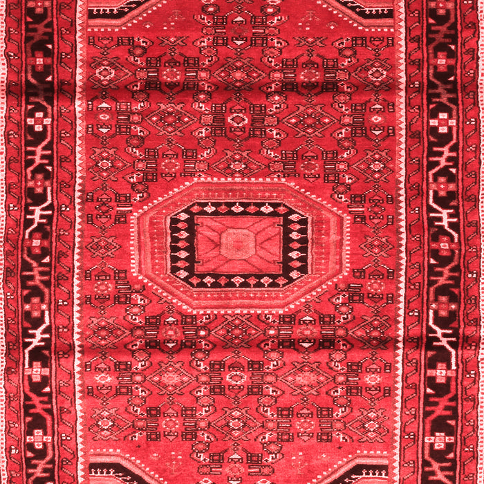 Machine Washable Persian Red Traditional Rug, wshtr164red