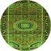 Machine Washable Persian Green Traditional Area Rugs, wshtr164grn