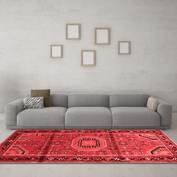 Traditional Red Washable Rugs