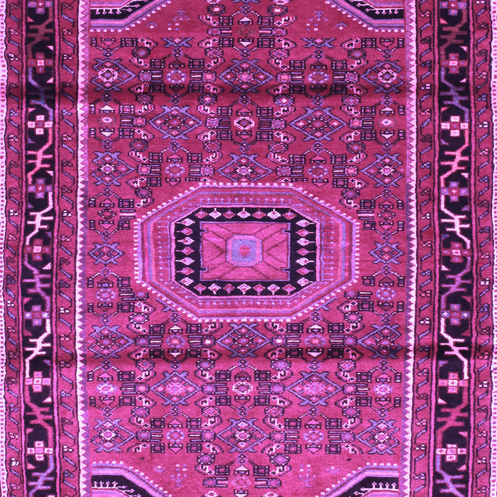 Machine Washable Persian Purple Traditional Area Rugs, wshtr164pur