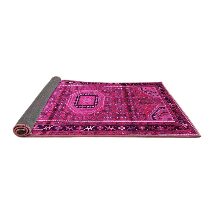 Sideview of Persian Pink Traditional Rug, tr164pnk