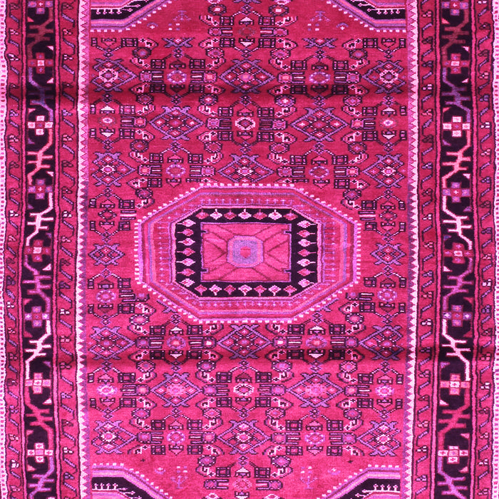 Machine Washable Persian Pink Traditional Rug, wshtr164pnk