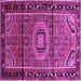 Square Persian Purple Traditional Rug, tr164pur