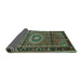 Sideview of Persian Turquoise Traditional Rug, tr164turq